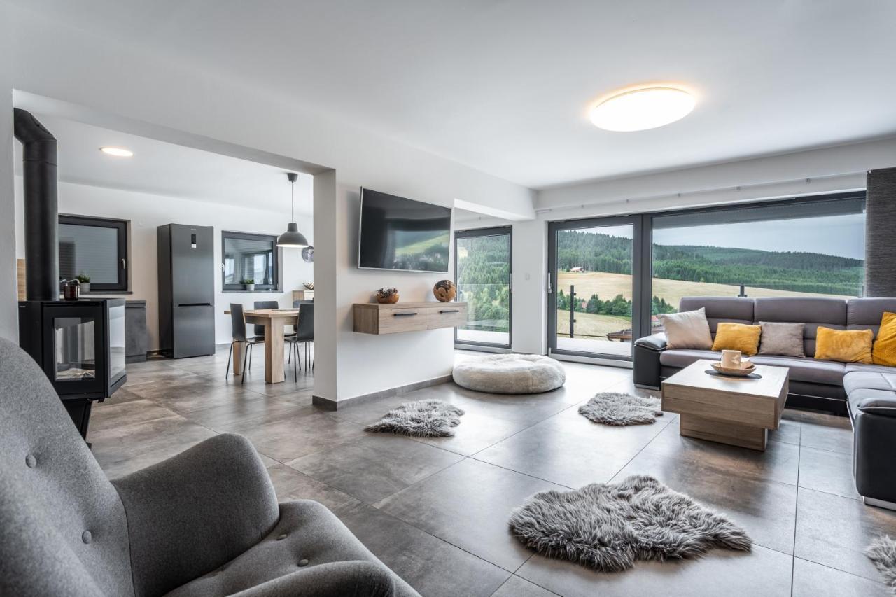 Apartman Sonnenberg - Klinovec Loučná pod Klínovcem المظهر الخارجي الصورة